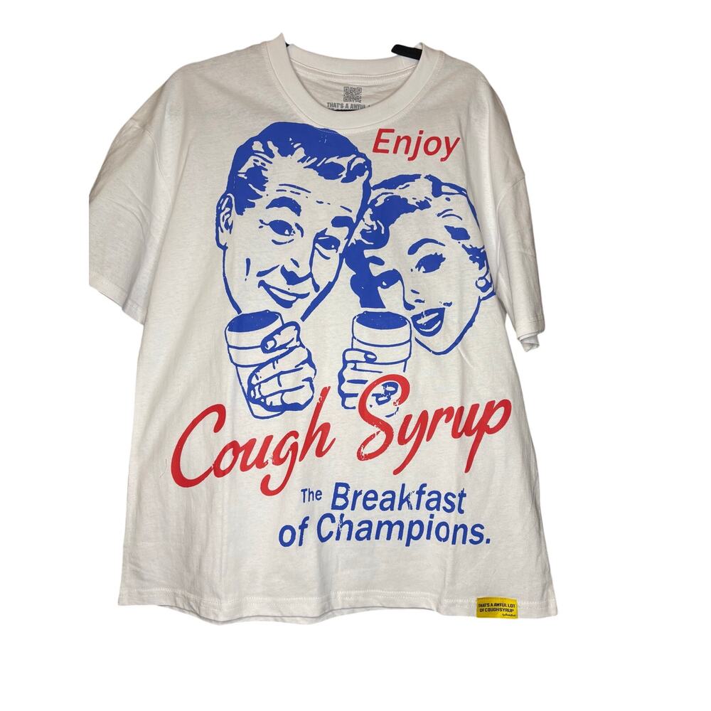 NEW Sz. L - Awful Lot of Cough Syrup (Breakfast of Champs.)